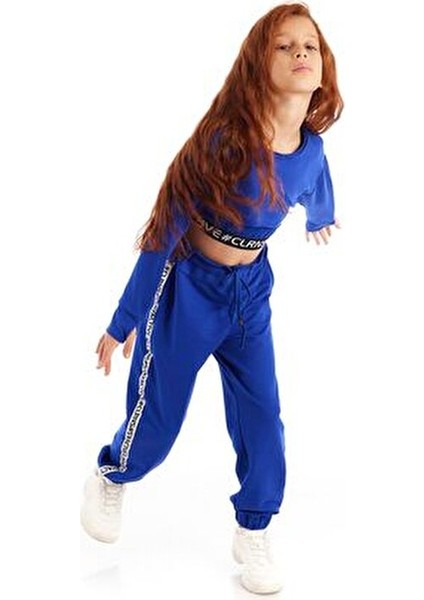 Modern Romance Şeritli Kız Çocuk Penye Eşofman Altı