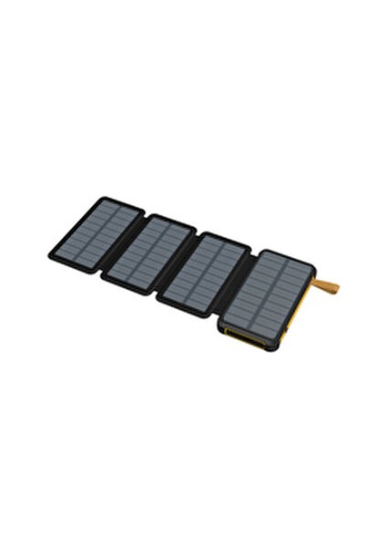 Güneş Enerjili Powerbank 20000 Mah Katlanır 4 Güneş Paneli ile USB Şarj Cihazı fırsatları