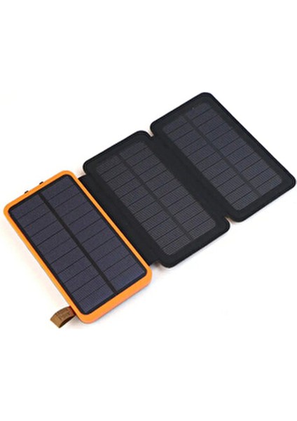 Güneş Enerjili Powerbank 20000 Mah Katlanır 4 Güneş Paneli ile USB Şarj Cihazı