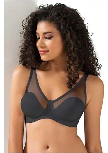 Marsilyan- Tül Kaplı Soft D Cup Sütyen Kadın 9200