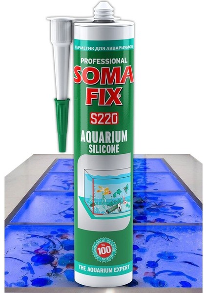 Akvaryum Silikonu Şeffaf Somafix S220-280ML 320GR