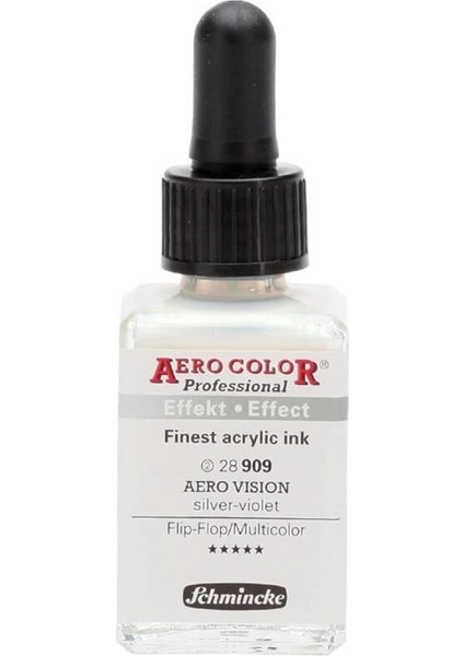 Aero Color Akrilik Mürekkep 28 Ml. 909 Aero Vision Silver Violet
