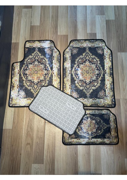 Şık ve Otantik Halı Desenli Araba Paspası – 4’lü Set modelleri