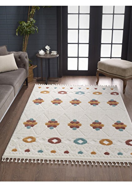 Elit Bukleli Multi Renkler Yumuşak Peluş Post Shaggy Çocuk Odası Oturma Odası Salon Halısı 0911A
