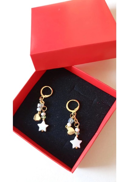 Üç Farklı Model Doğal Taş Küpeler – Inci, ve Mercan Detaylı fiyatları