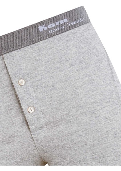 Modal Pamuk Önü Düğmeli Erkek Uzun 2li Paket Boxer Long Short modelleri
