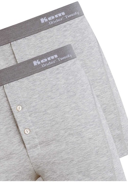 Modal Pamuk Önü Düğmeli Erkek Uzun 2li Paket Boxer Long Short fırsatları