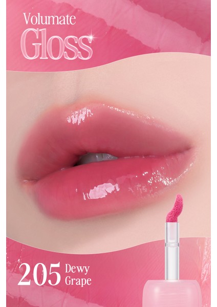 Pigmentli, Parlak Bitişli Dolgunlaştırıcı Lip Gloss Clıo Volumate Gloss 205 Dewy Grape fiyatları