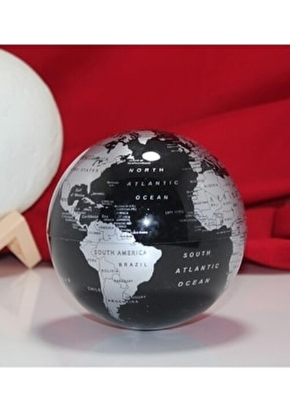 Dönen Işıklı Siyah Dünya Küre