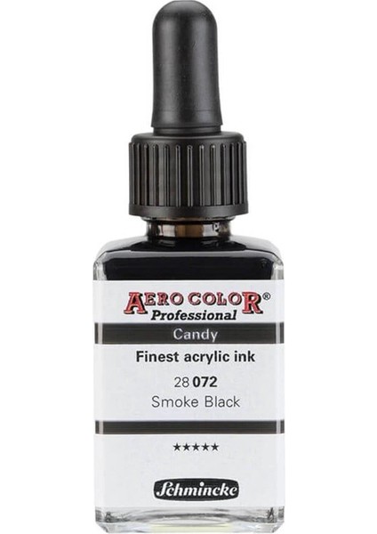 Aero Color Akrilik Mürekkep 28 Ml. 072 Candy Colors Smoke Black