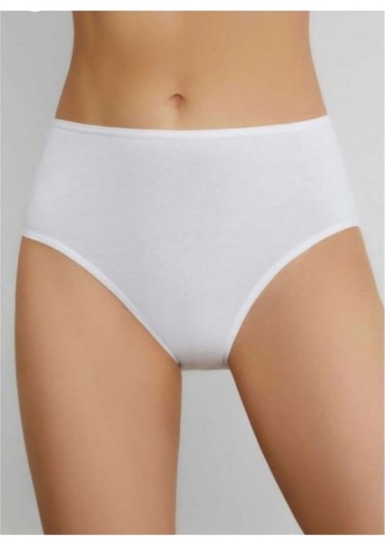 Berrak 5'li Pamuklu ve Likralı Yüksel Bel Bato (Geniş Kalıp) Kadın Külot