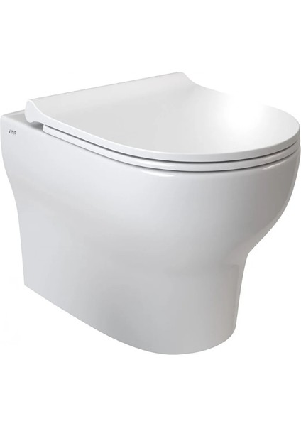 7786L003-0090 120-003-009 Vitra Zentrum Asma Klozet Smoothflush Gizli Montajlı 52 cm (Kapak Dahil)