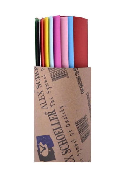 Fon Kartonu 50X70 Cm. Karışık Renk 10'lu (Postüp Hediyeli)