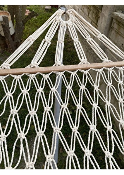 Salıncak Hamak El Örmesi Makrome Çift Katlı Tek Kişilik Kaliteli %100 Pamuk Salıncak Hamak 95X220 fiyatları