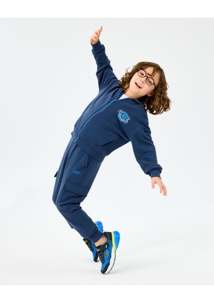 B Full Zip Sweatshirt Büyük Erkek Çocuk Lacivert Sweatshirt SK2520016-0530 fırsatları