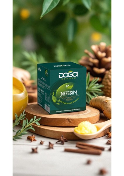 Solunum Açıcı ve Bağışıklık Güçlendirici Nefesim Macun - Doğal Bitkisel Macun, 240 gr