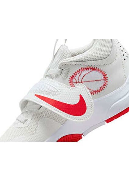 Çocuk Basketbol Ayakkabısı Team Hustle D 11 DV8994-102 Beyaz