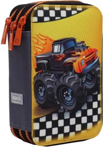 Bback 3 Katlı Kalem Çantası / Kalemlik / Kalem Kutusu Offroad Jeep
