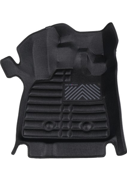 Deluxrider Renault Duster 2024-GÜNÜMÜZ Uyumlu Ithal, Suni Deri, Eva Dolgulu Havuzlu 5d Paspas