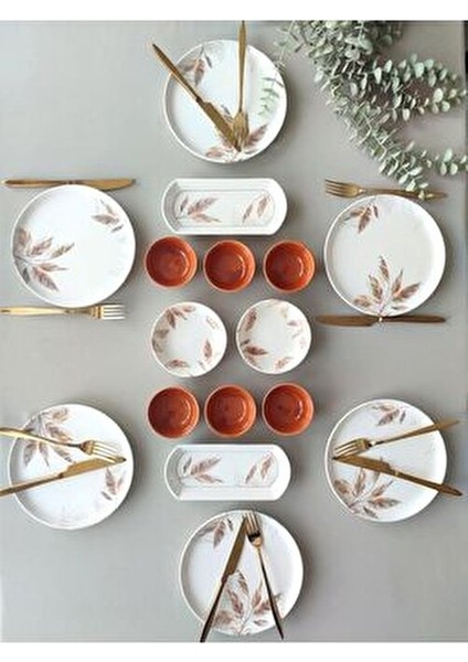 Sonbahar Model 6 Kişilik 16 Parça Kahvaltı Takımı