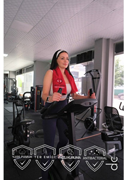 Nakışlı Sporcu Havlusu Pamuklu, Anti Bakteriyel, Ter Emici Fitness Plates Boks Tenis Spor Havlusu modelleri