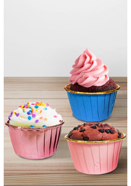Muffin-Kek Kapsülü Rose Gold 25LI modelleri