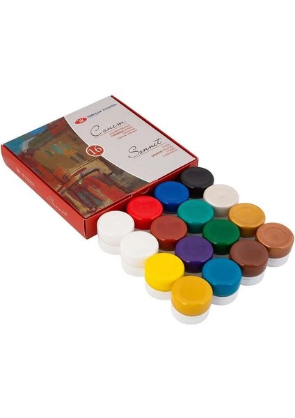 Sonnet Guaj Boya Seti 16 Renk x 20 Ml.