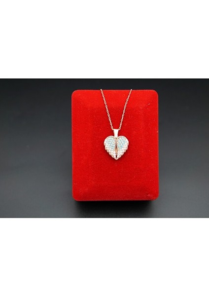 Gold Kaplama Firüxe Kanatlı Kadın Kolye SK00050