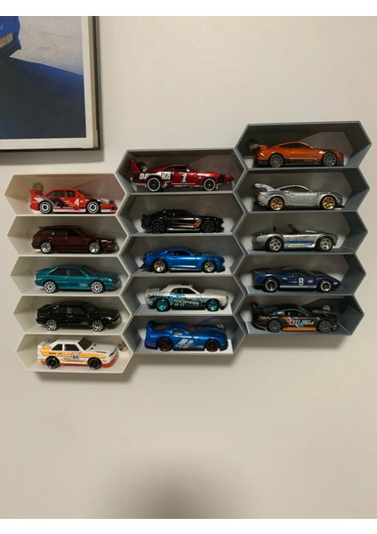 Oyuncak Araba Rafı Hot Wheels Uyumlu 5 Arabalık