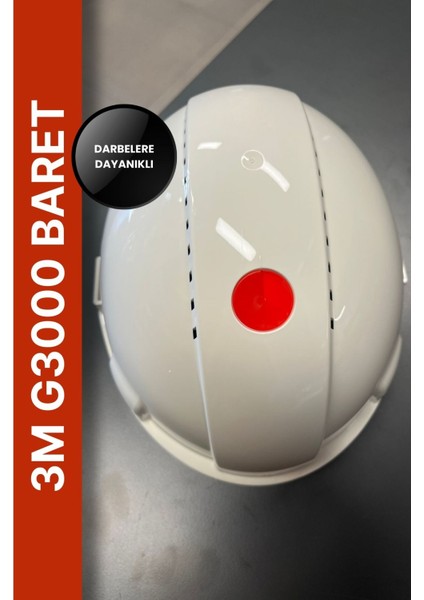 G3000 Beyaz Baret Mandallı Havalı Siperlikli Endüstriyel Kask Modeli fırsatları