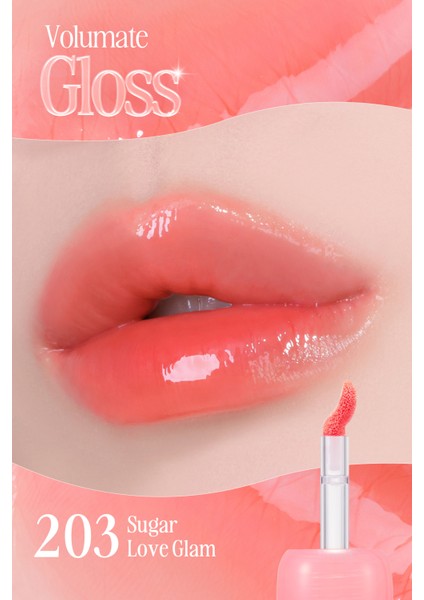 Pigmentli, Parlak Bitişli Dolgunlaştırıcı Lip Gloss Clıo Volumate Gloss 203 Sugar Love Glam fiyatları