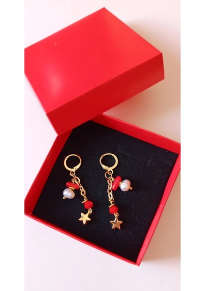 Üç Farklı Model Doğal Taş Küpeler – Inci, ve Mercan Detaylı fiyatları