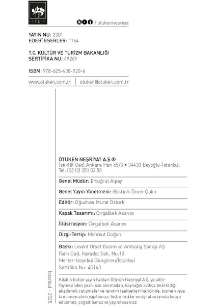 Kızıl Elma - Oğulla Buluşma - Özel Baskı - Cengiz Aytmatov - Ötüken Neşriyat modelleri