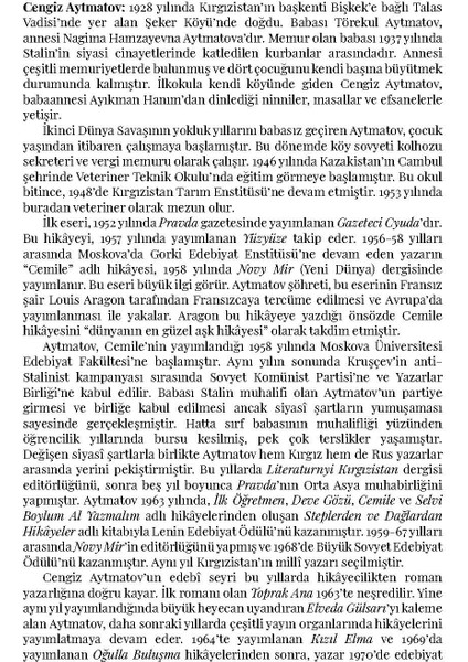 Kızıl Elma - Oğulla Buluşma - Özel Baskı - Cengiz Aytmatov - Ötüken Neşriyat