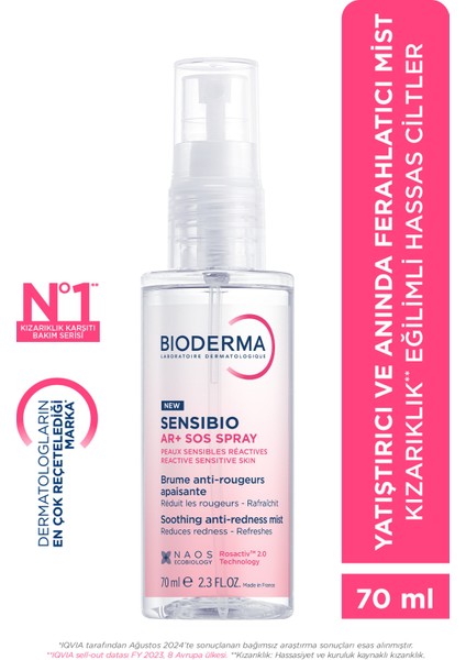 Bioderma Sensibio Ar+ Sos Sprey 70 ml