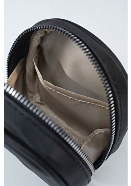 Siyah Mini Makyaj Çantası Suni Deri Organizer Kadınlar İçin Şık ve Pratik Kullanım fırsatları