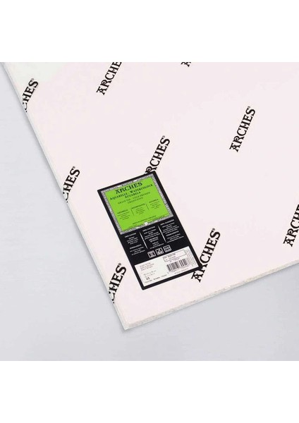 Sulu Boya Kağıdı Soğuk Baskı - Orta Doku 300 Gr. 56 x 76 Cm. 10'lu Paket