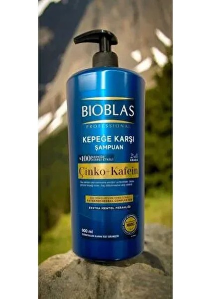 Çinko + Kafein 900 ml Professional Kepeğe Karşı Şampuan % 100 Kepeğe Karşı Etkili