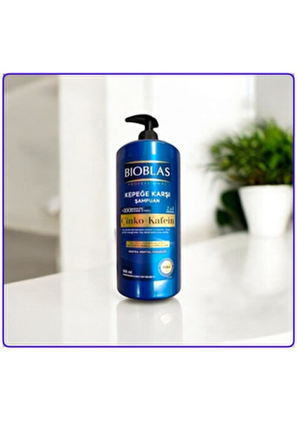 Çinko + Kafein 900 ml Professional Kepeğe Karşı Şampuan % 100 Kepeğe Karşı Etkili