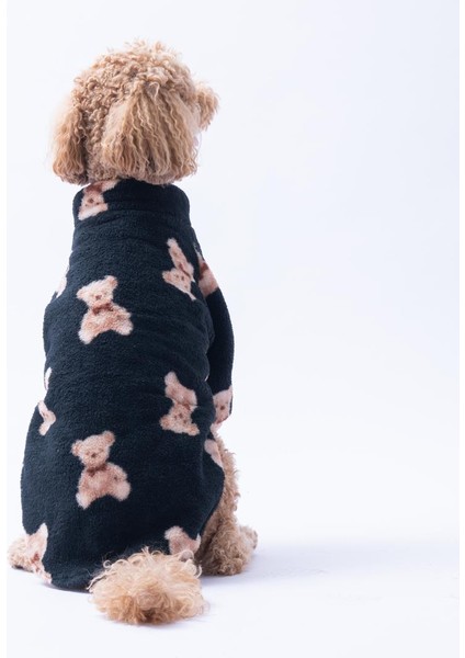 Siyah Soft Bear Büyük Irk Sweat Orta Büyük Irk Köpek Kıyafeti Pelüş Sweat modelleri