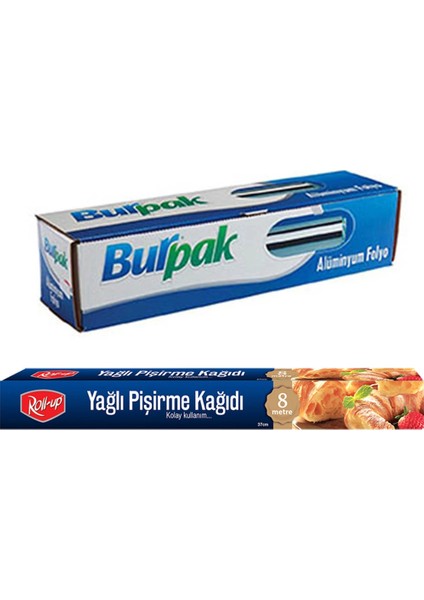 Alüminyum Folyo ve Pişirme Kağıdı 2 Parça Ekonomik Mutfak Seti 3