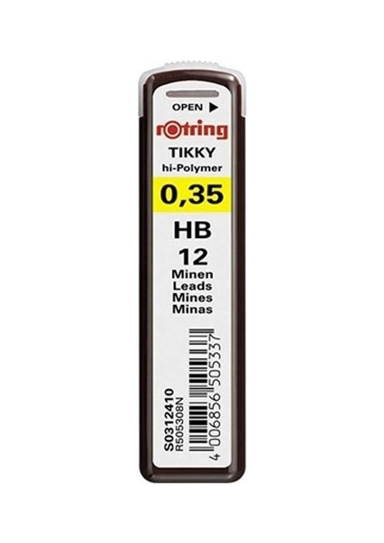 Tikky Hi-Polymer Kurşun Kalem Ucu 0.3 / 0.35 mm (Hb)