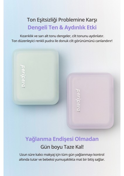 Blur Etkili Ton Eşitleyici Yeşil Kompakt Pudra Perıpera Filter Fit Blur Pact (01 Blur Mint) indirimleri