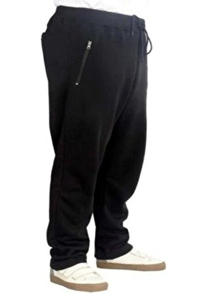 Jumbo Battal Kompakt Penye Cepleri Fermuarlı Eşofman Alt fiyatları