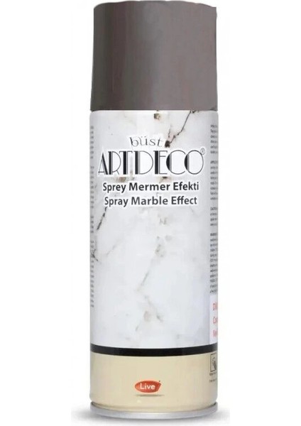 Akrilik Sprey Mermer Efekti 200 Ml. Gümüş 980