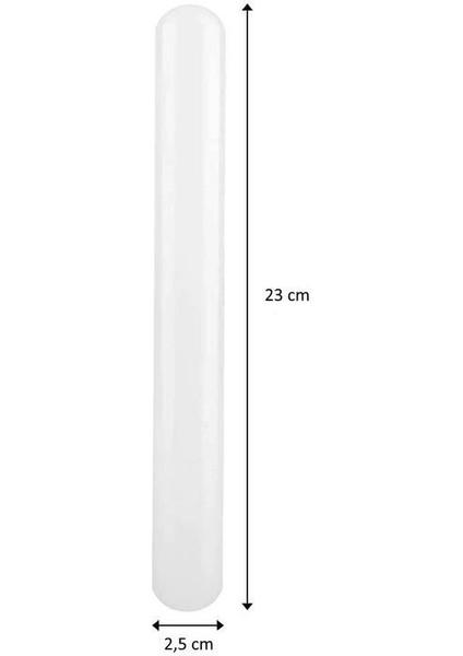 Yapışmaz Hamur Kil Merdanesi 23 Cm.