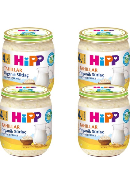 Hipp x 4 Kavanoz Organik Sütlaç 125GR