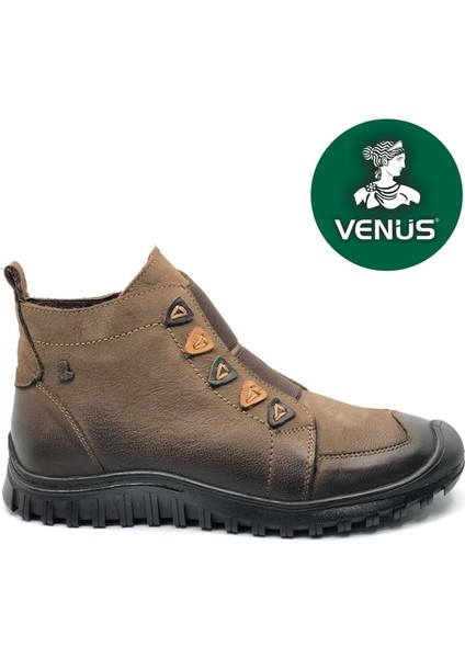 Nikkoolll Hakiki Deri Kaymaz Taban Ortopedik Kadın Bot