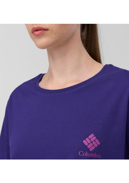 Csc Stacked Mini Gem Logo Kadın Kısa Kollu T-Shirt indirimleri