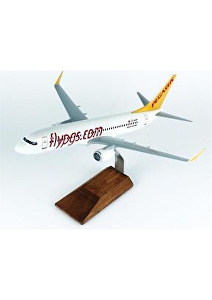 1/100 Ölçek, Pegasus B737-800 Yolcu Uçağı, Sergilemeye Hazır Ahşap Standlı Model fiyatları